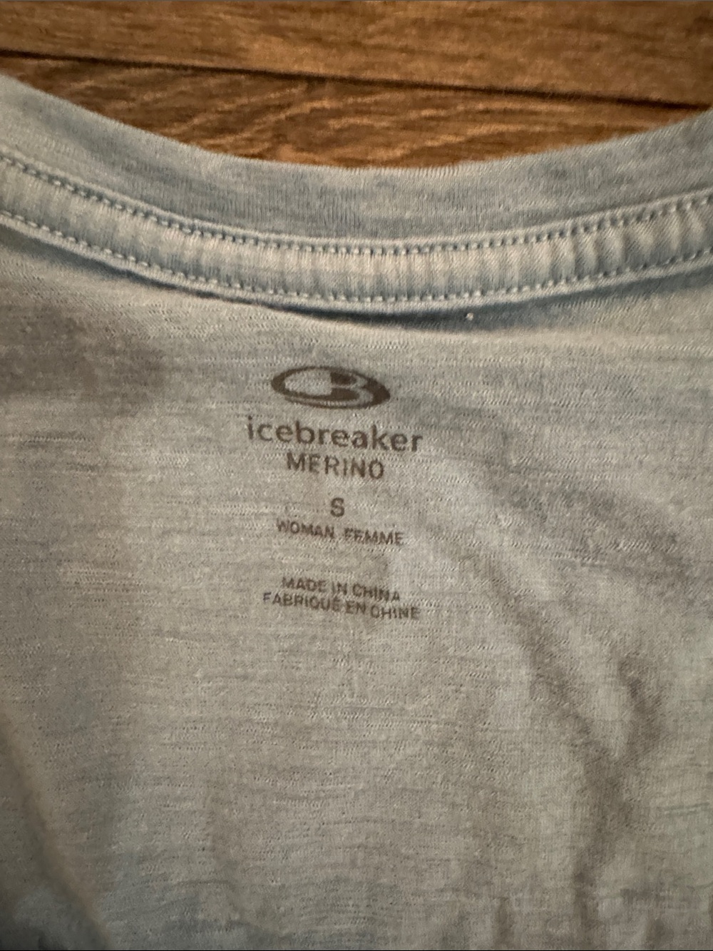 Icebreaker Light Blue Scoop Neck Tee - Picture 2 of 4